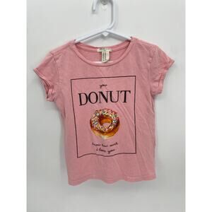 Forever 21 Girls Donut Short Sleeve T-shirt Pink us 5/6